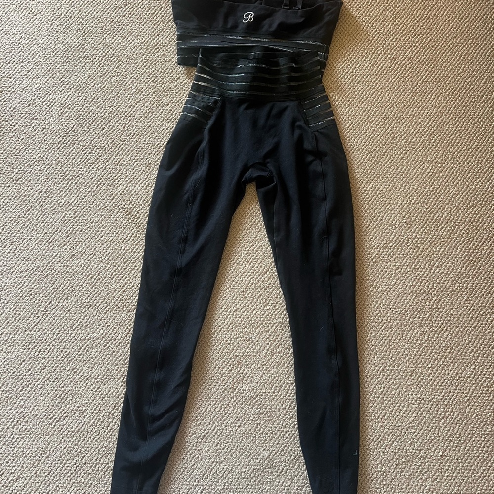 Bombshell Sportswear Black and Gray Leggings